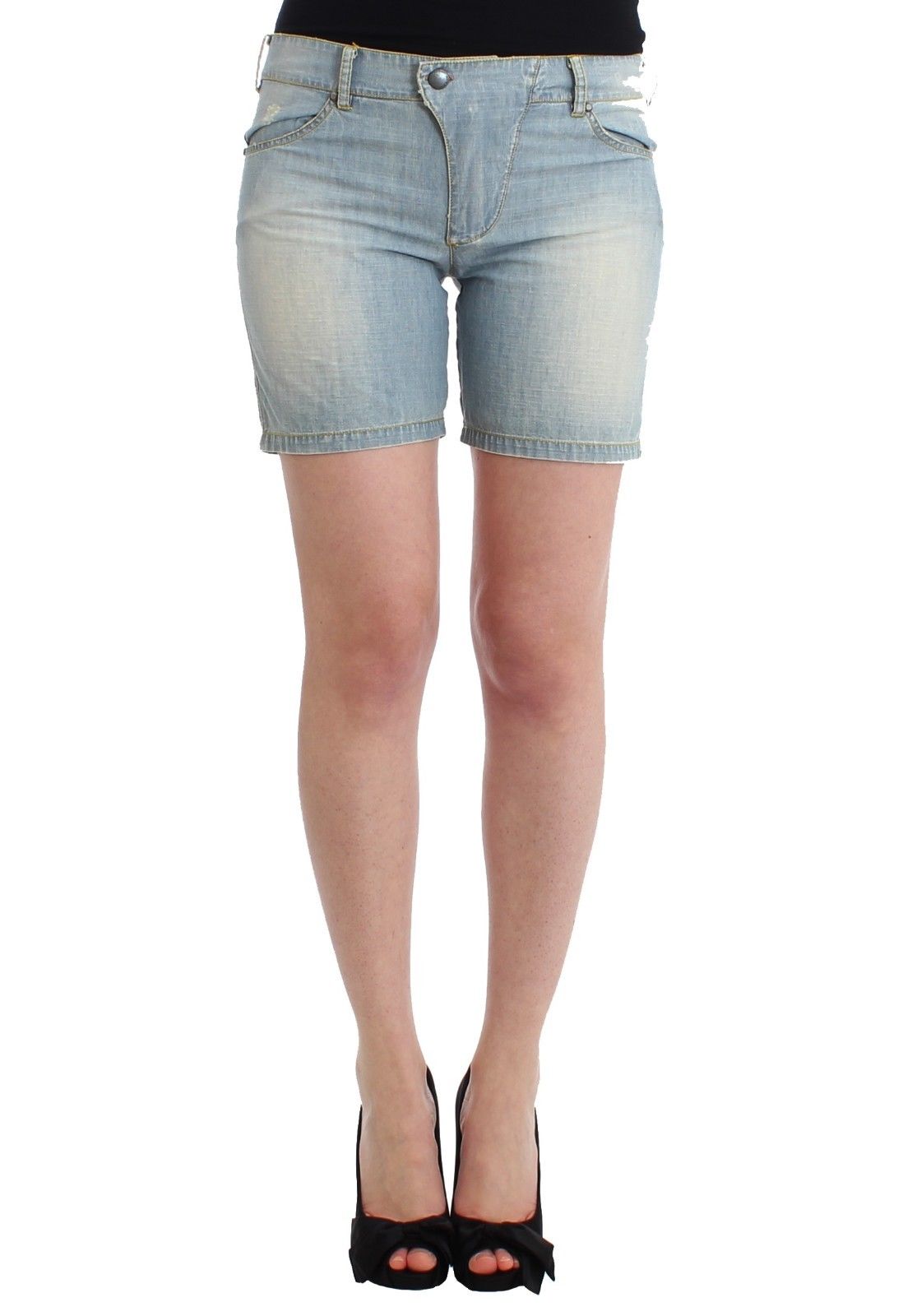 Chic Blue Denim Shorts - Ermanno Scervino