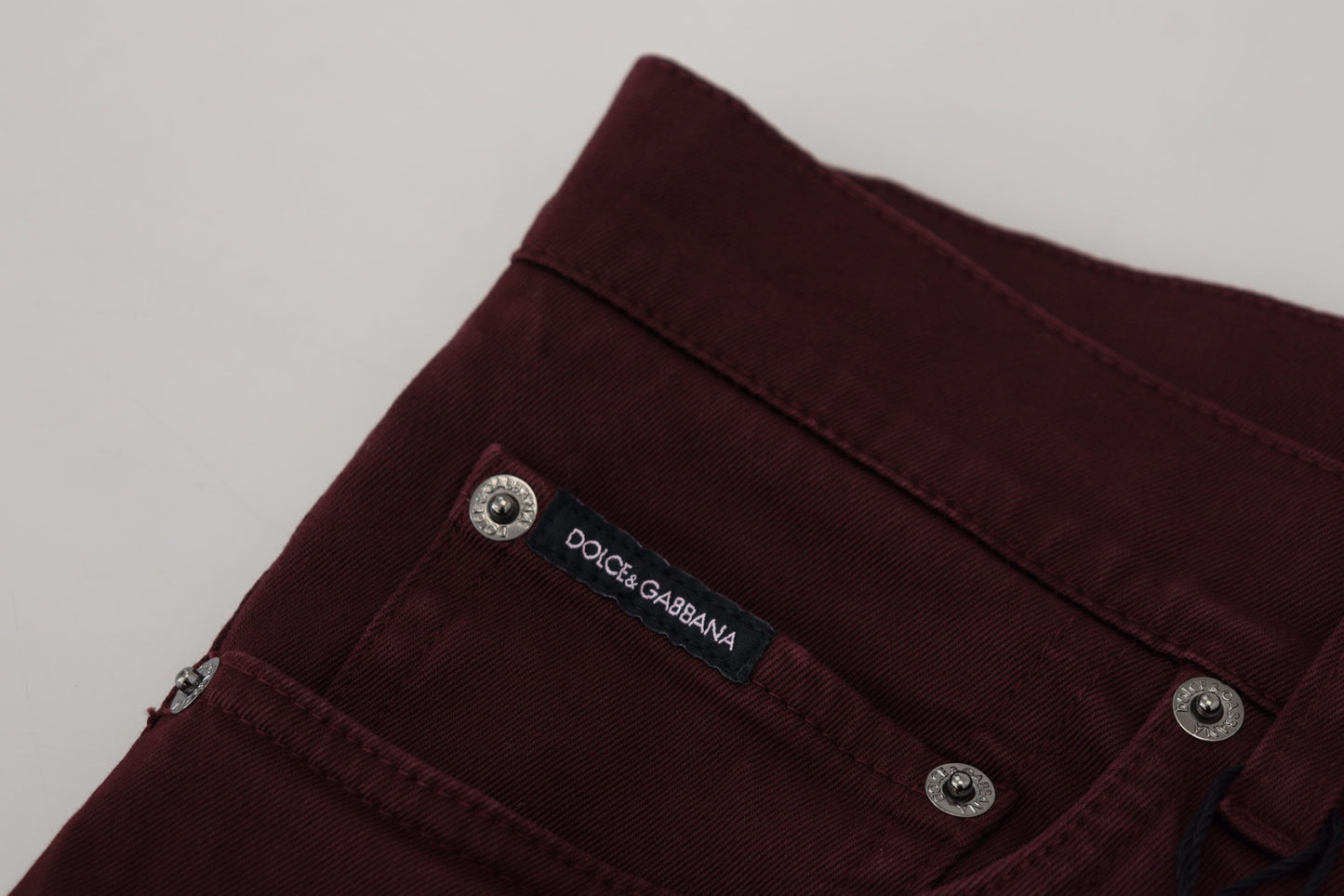 Bordeaux slim fit jeans - Italiaanse luxe