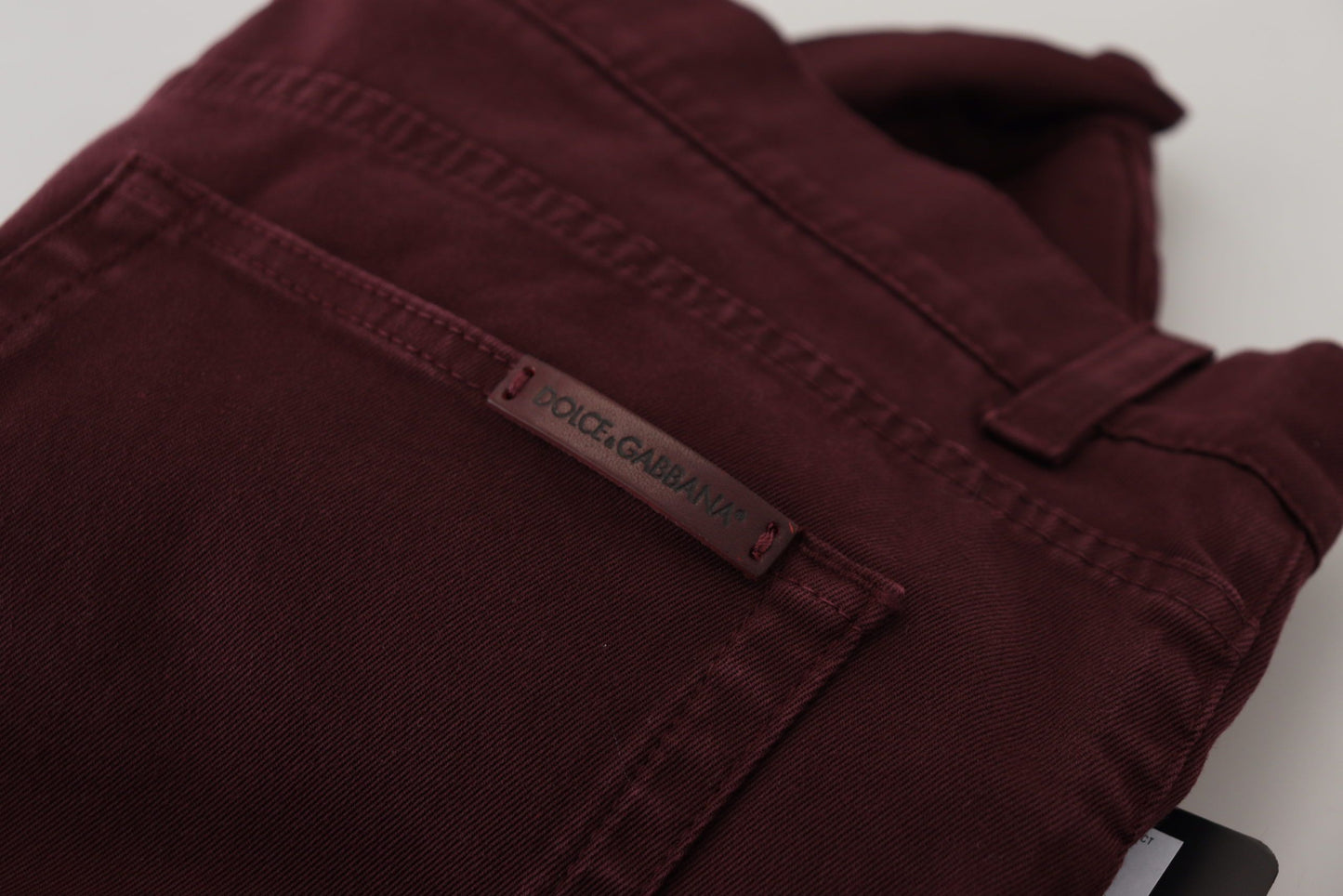 Bordeaux slim fit jeans - Italiaanse luxe