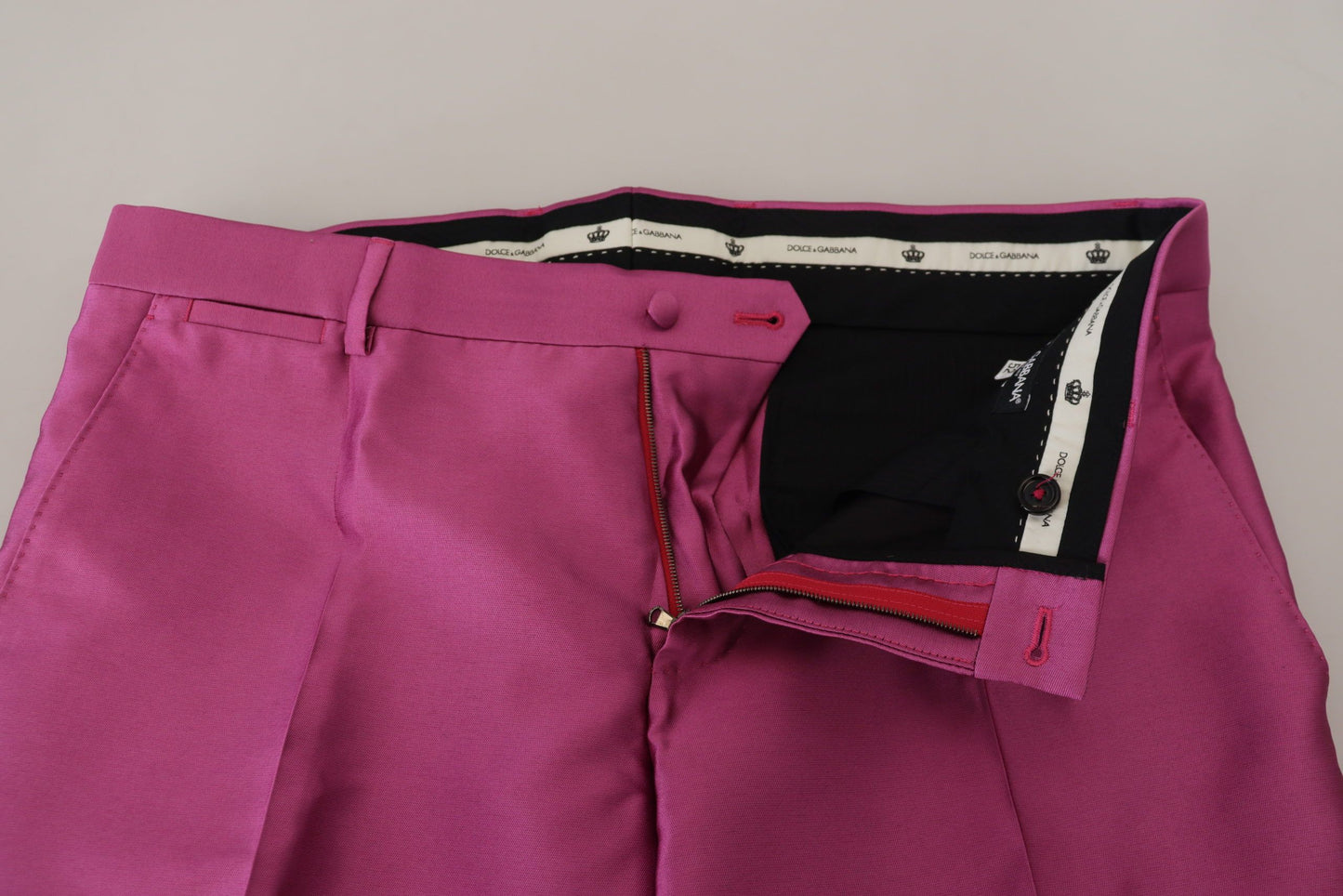 Elegante, slanke, formele broek in roze