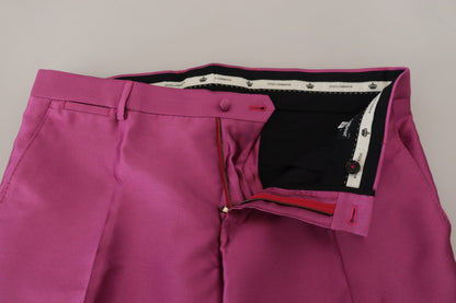 Pantalón de vestir formal elegante y ajustado en rosa