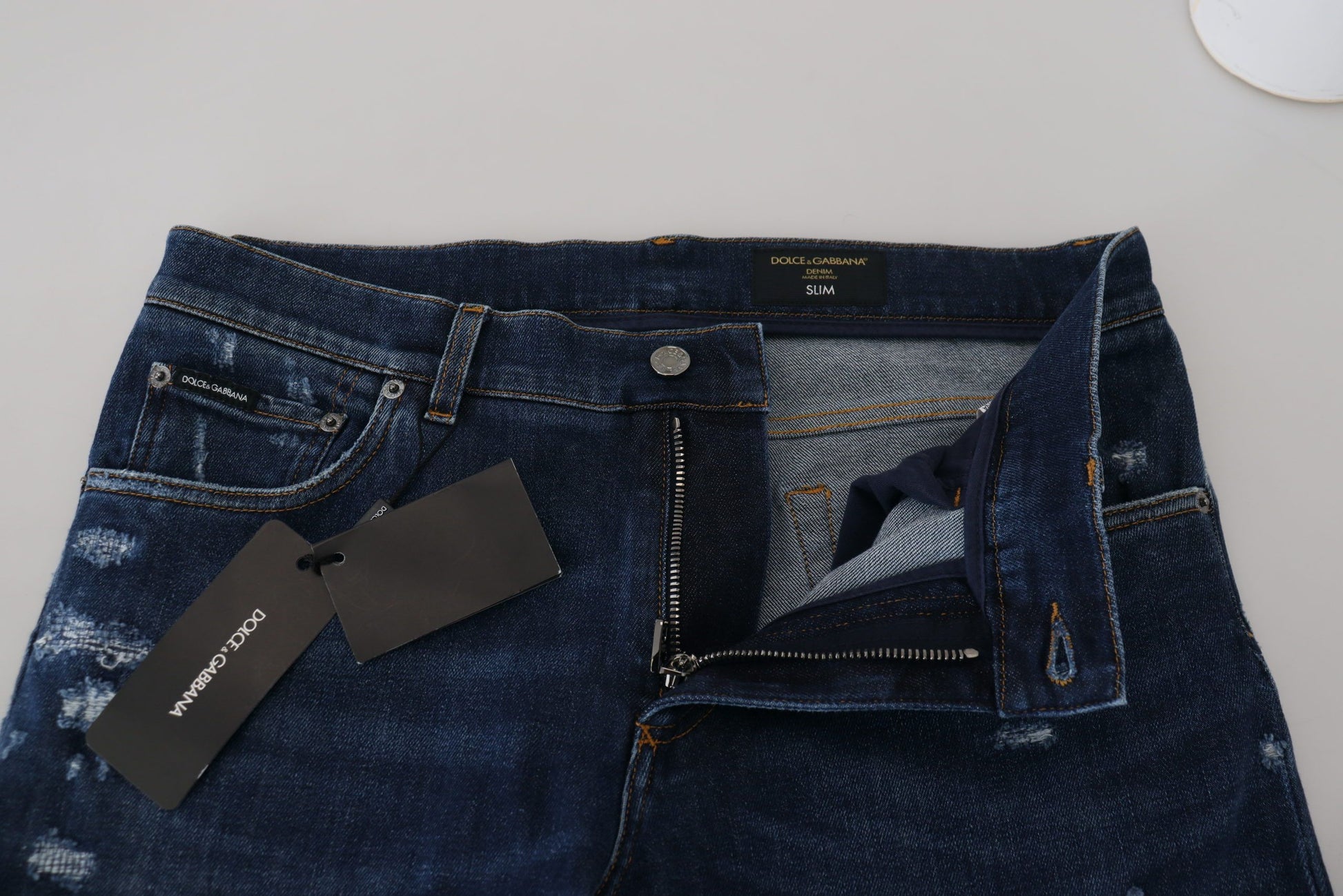 Chique slim-fit Italiaanse denimsensatie