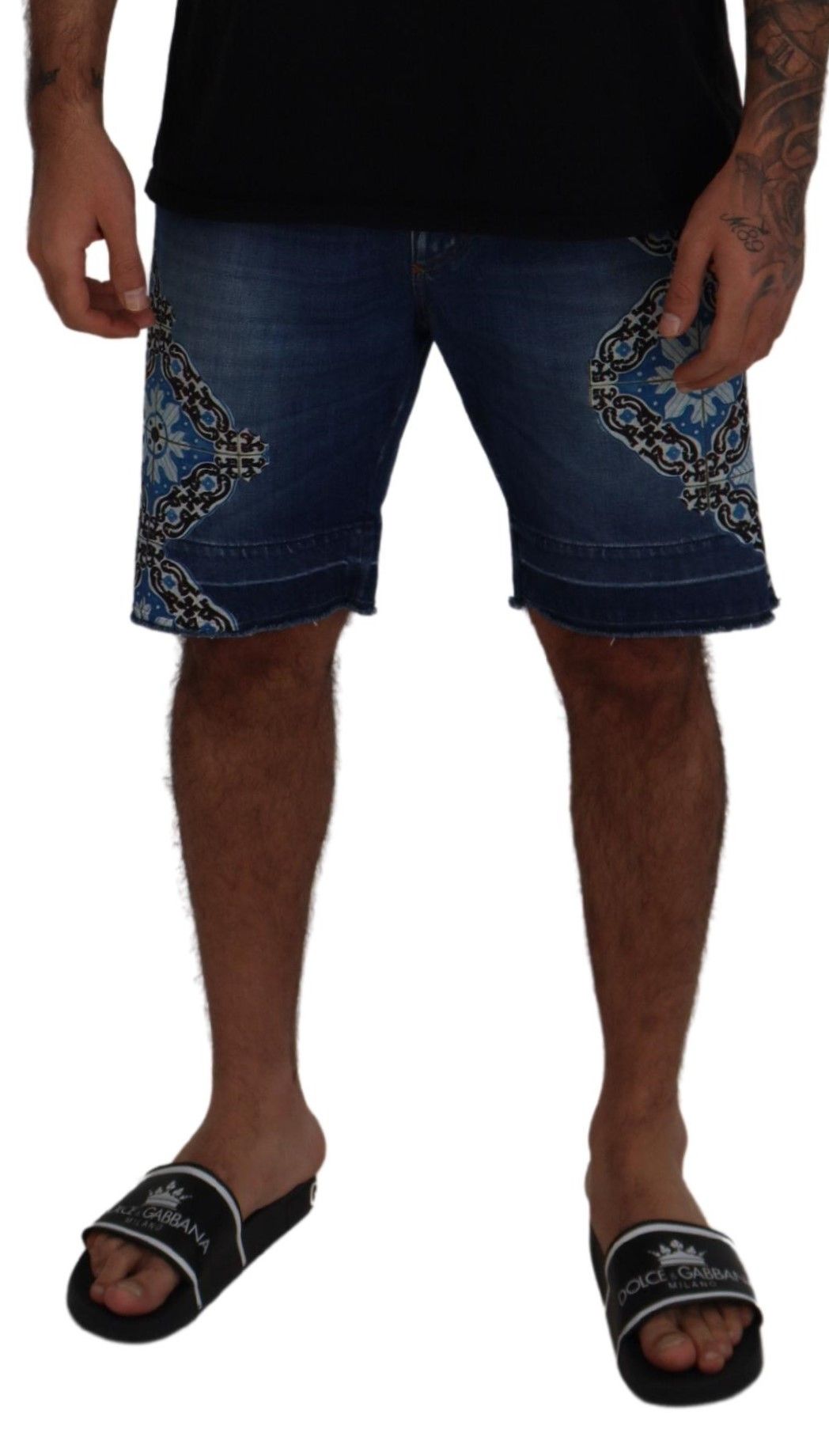 Elegante slim-fit denimshort