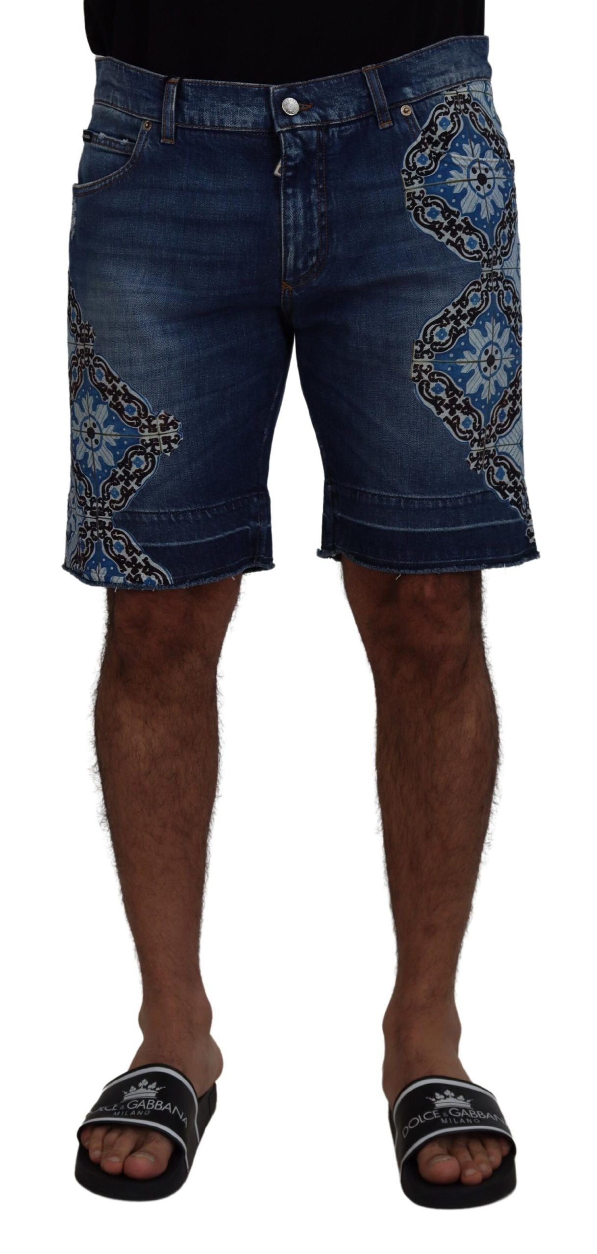 Elegante slim-fit denimshort