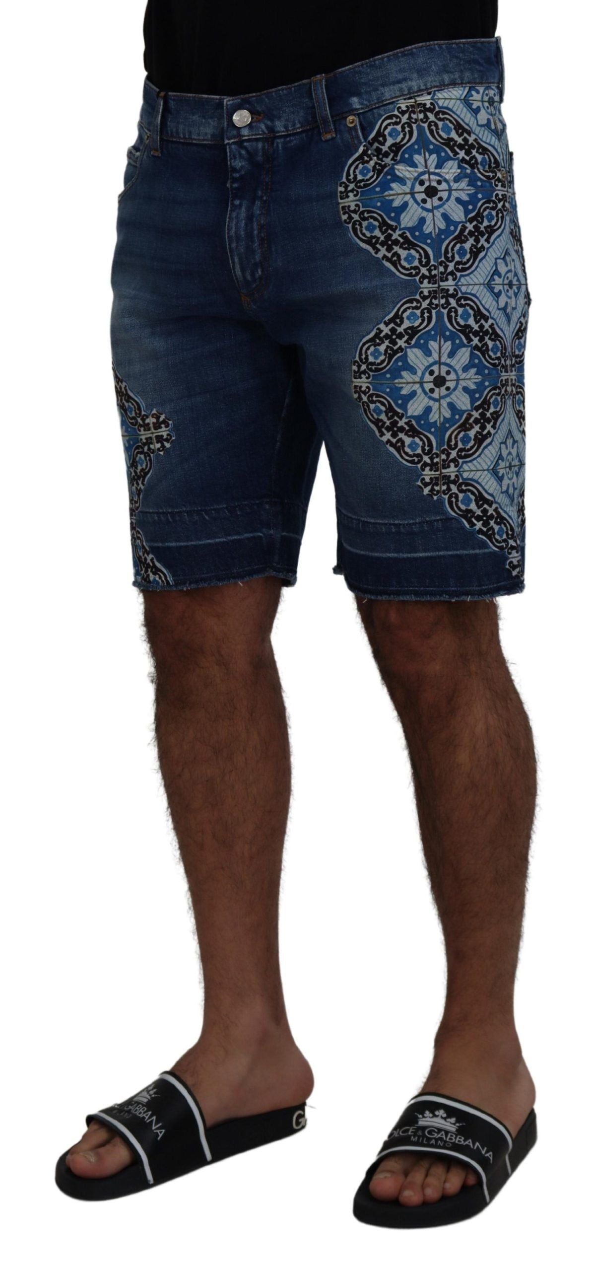 Elegante slim-fit denimshort