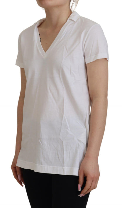 Elegant wit katoenen top-T-shirt