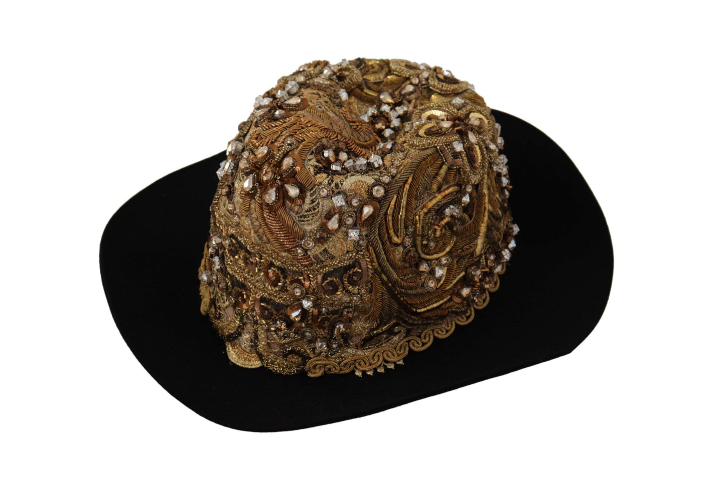 Elegante Fedora met zwarte gouden studs