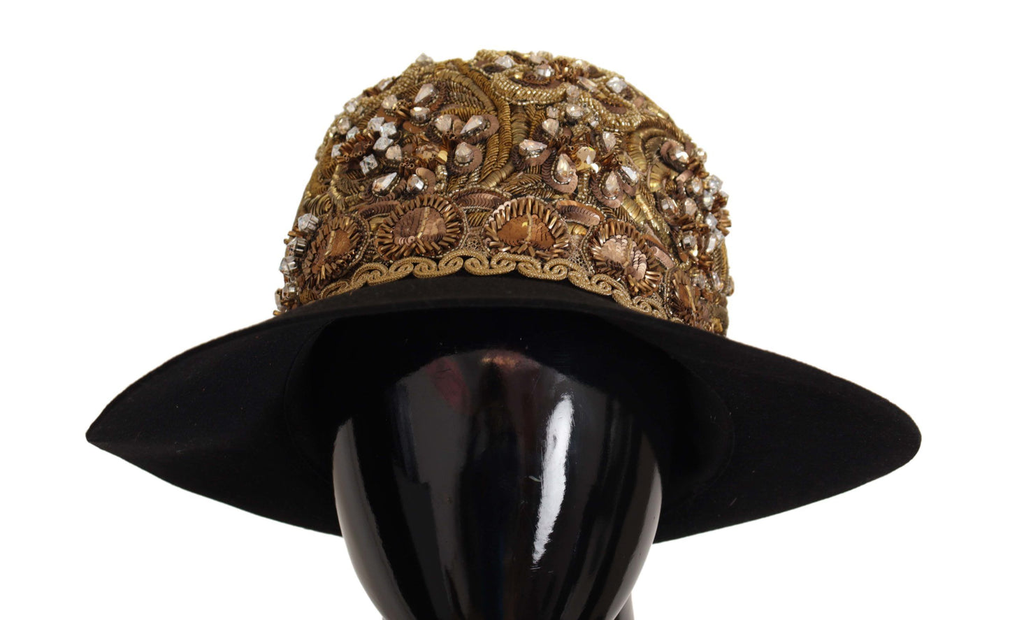 Elegante Fedora met zwarte gouden studs