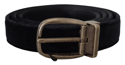 Elegante zwarte leren riem