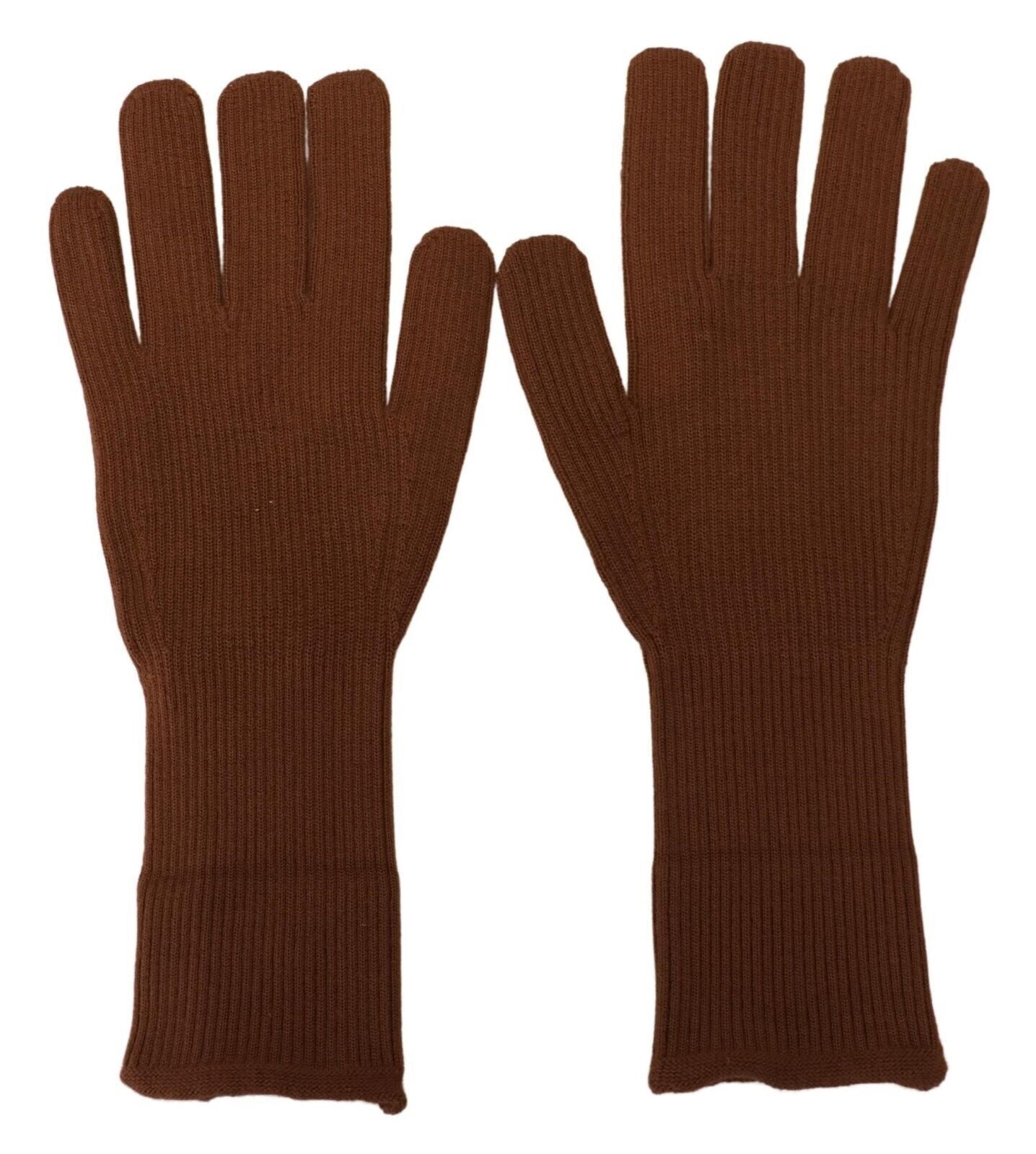 Elegante bruine kasjmier winterhandschoenen