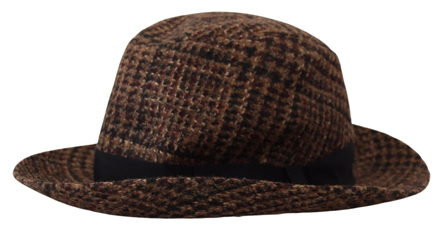 Elegante bruine Fedora hoed - winter chic accessoire