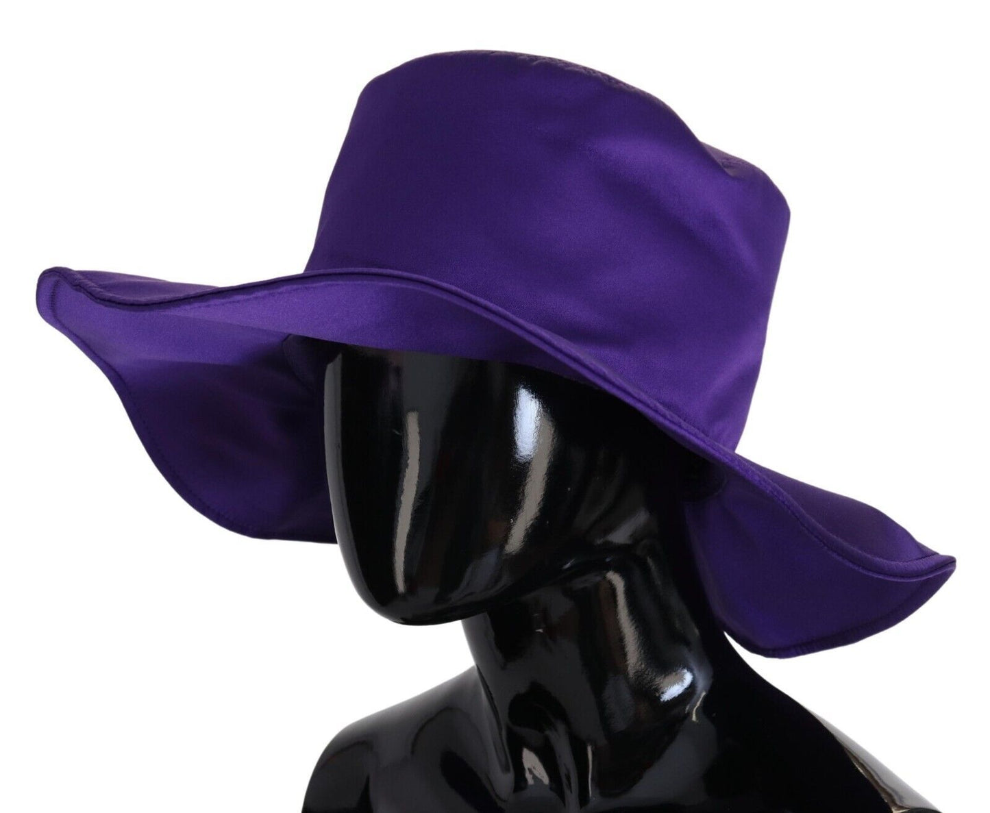 Elegante sombrero de copa de seda morado