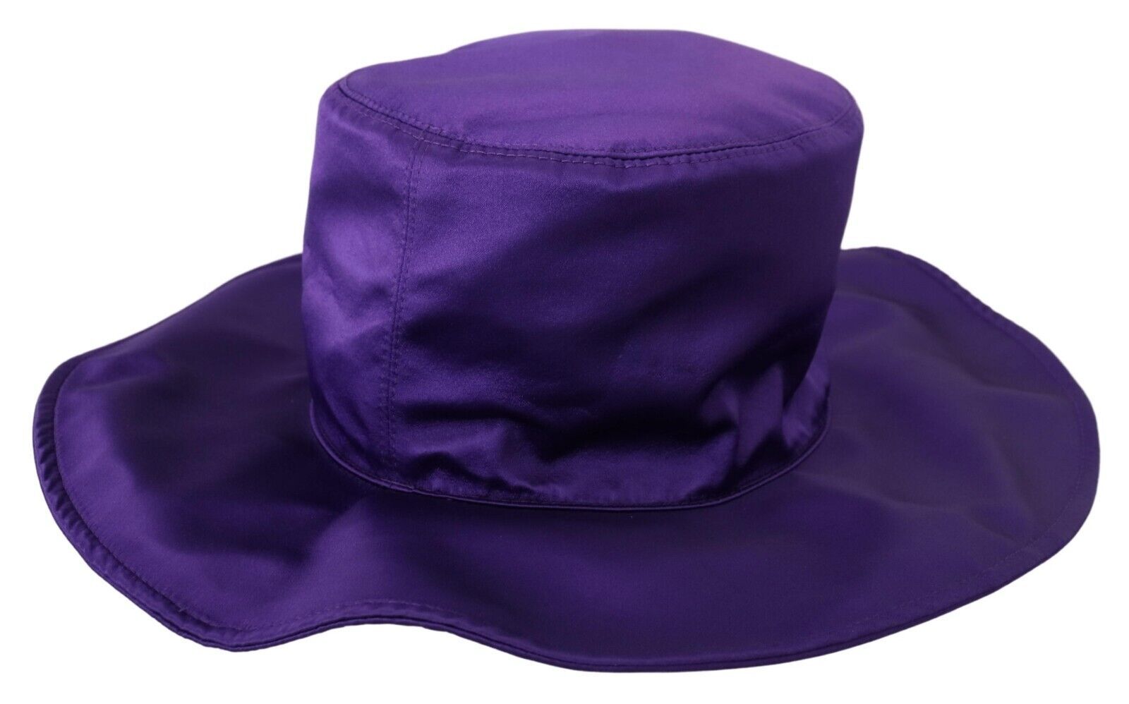 Elegante sombrero de copa de seda morado