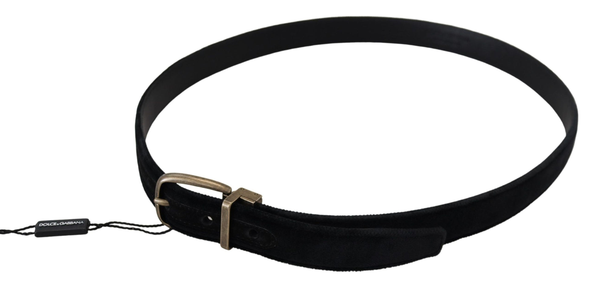 Elegante zwarte leren riem