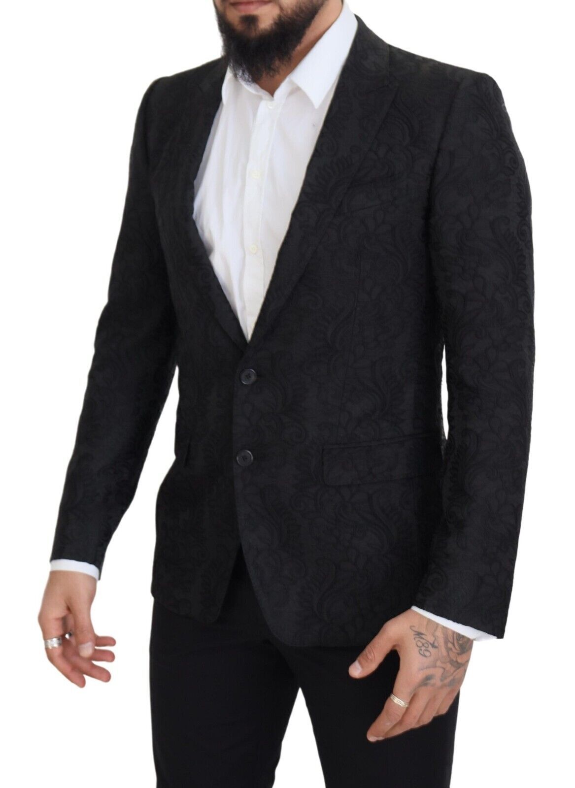 Blazer elegante con solapa de pico y corte slim