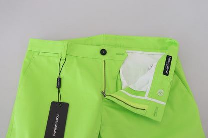 Pantalón chino elegante de algodón verde claro