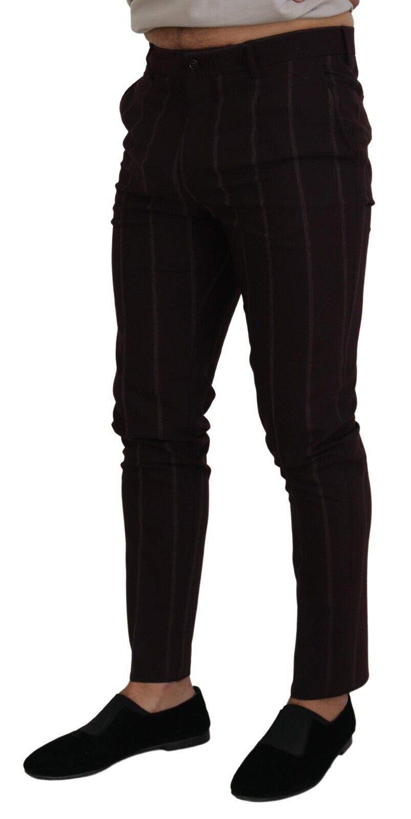 Elegante bruine wolmix broek