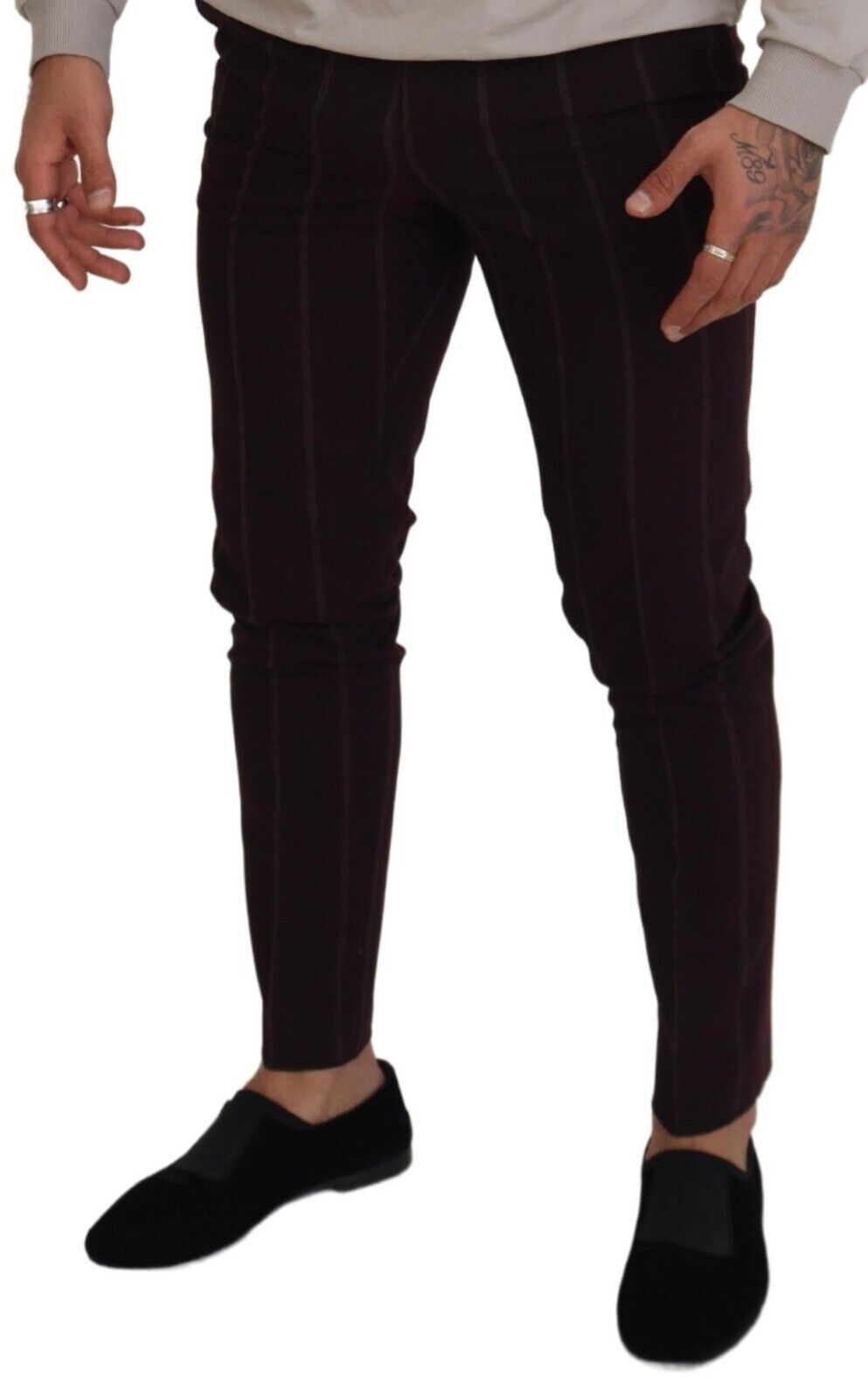 Elegante bruine wolmix broek