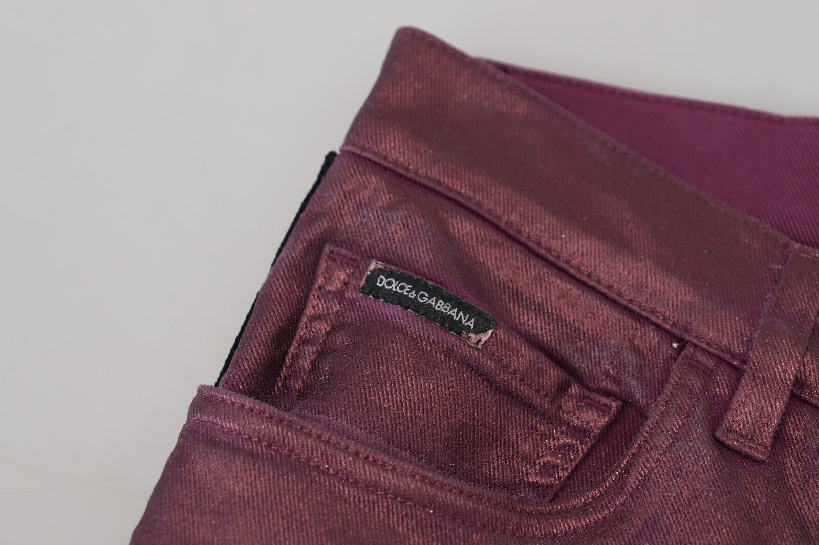 Pantalón Elegante De Algodón Magenta