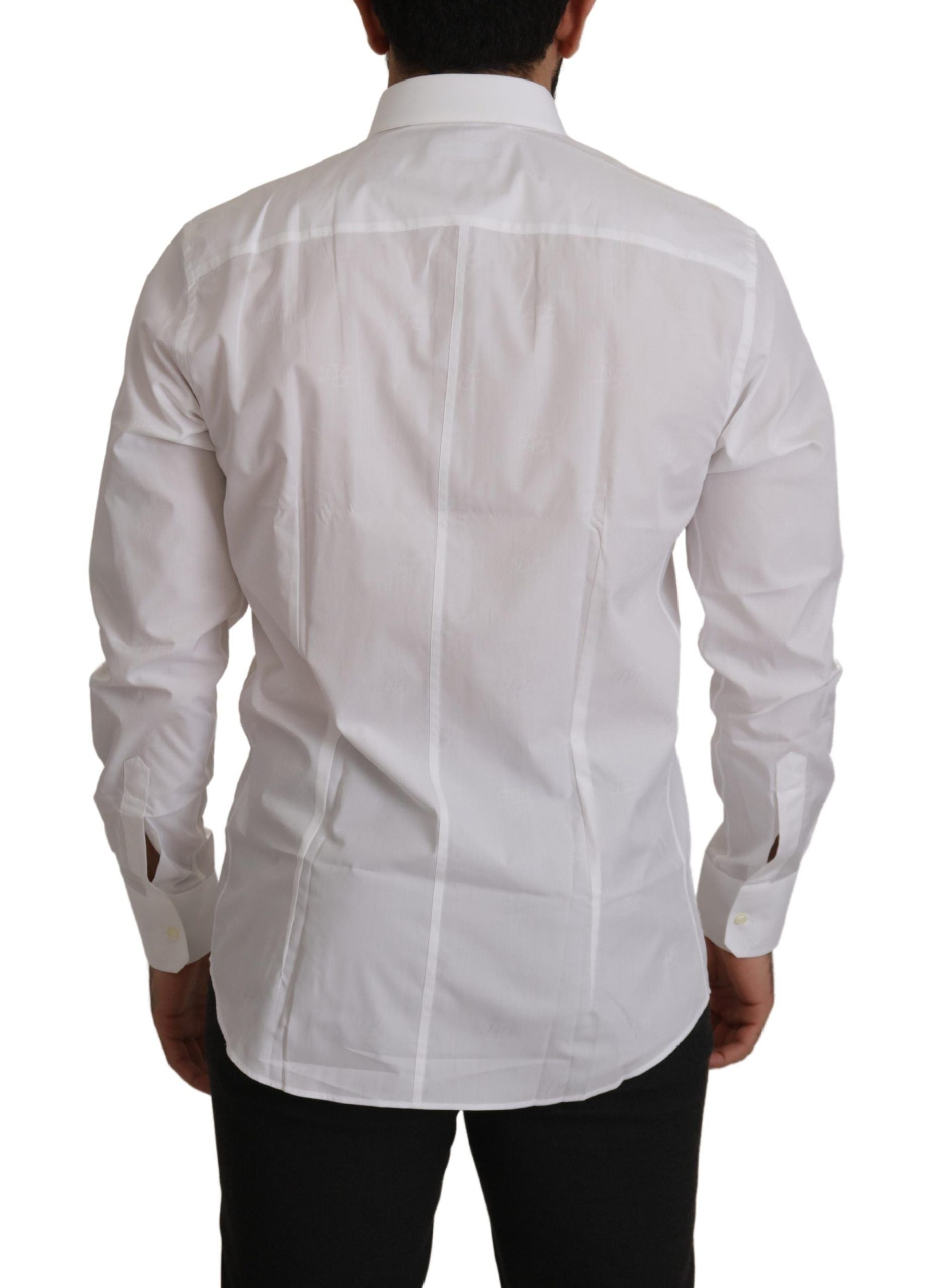 Camisa de vestir Martini blanca elegante y ajustada