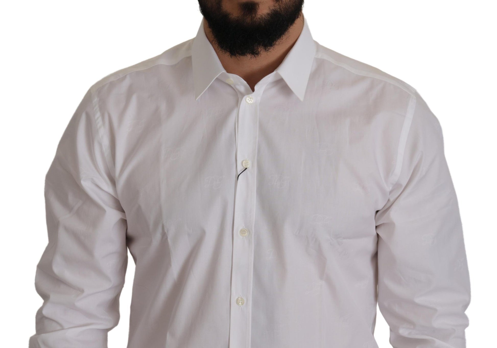 Camisa de vestir Martini blanca elegante y ajustada