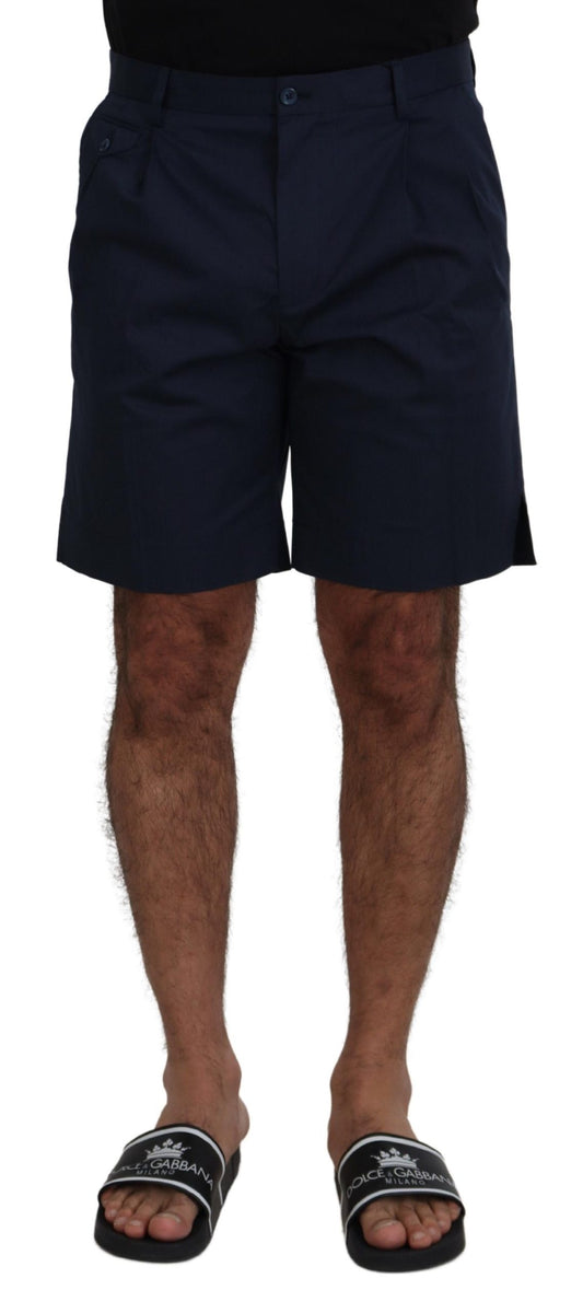 Elegante blauwe chinoshort