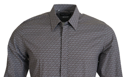 Camisa elegante de algodón formal de corte slim