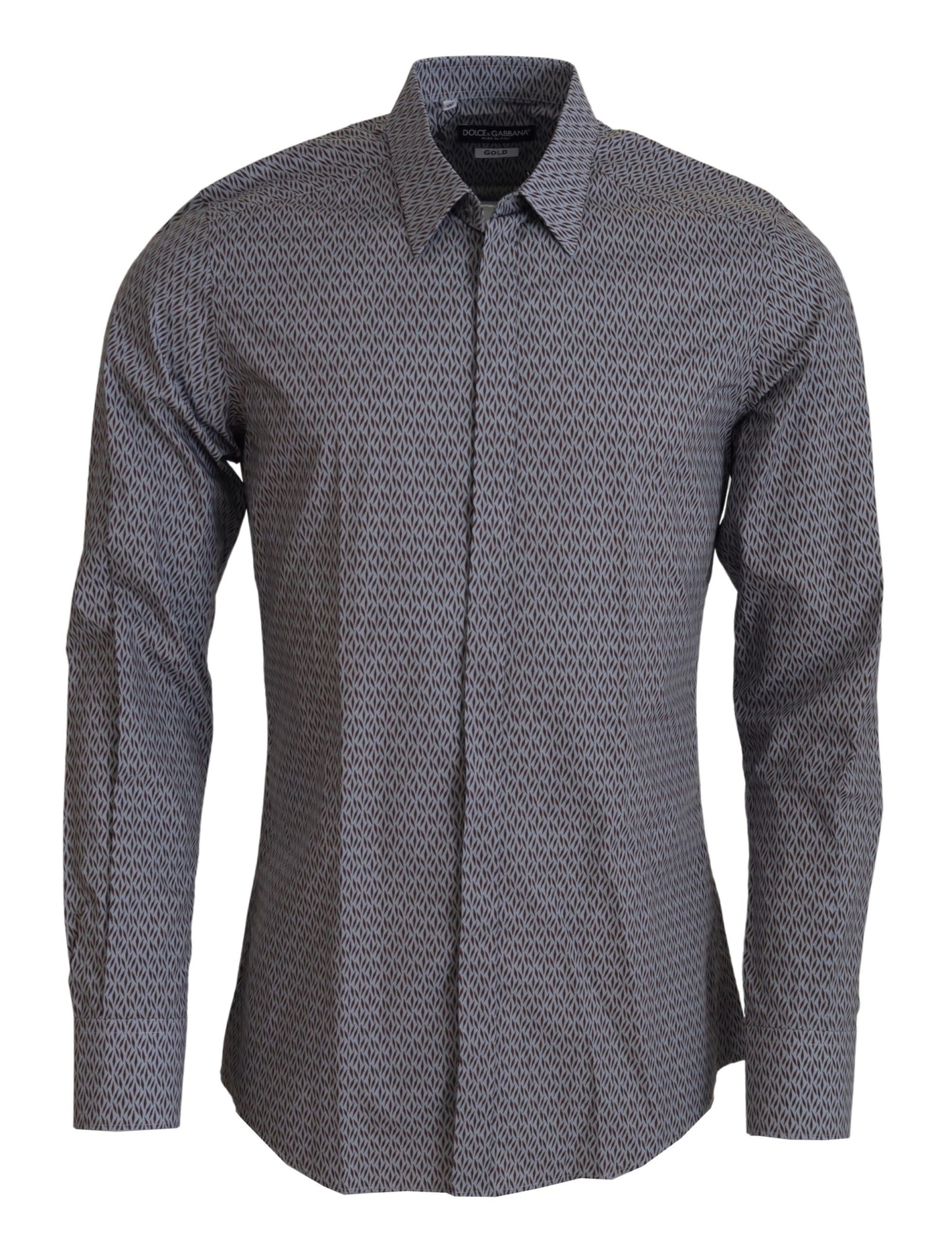 Camisa elegante de algodón formal de corte slim