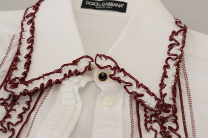 Elegante polo de algodón blanco