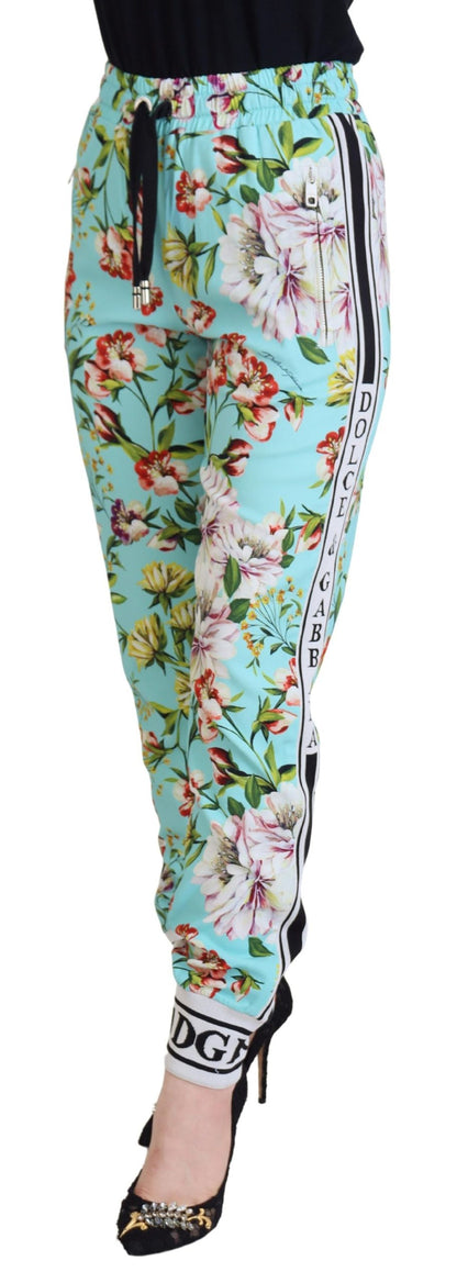 Veelkleurige bloemen joggingbroek broek