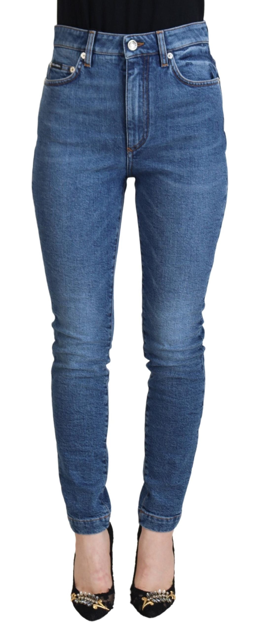 Chique blauwe denimbroek – elegantie ontmoet comfort