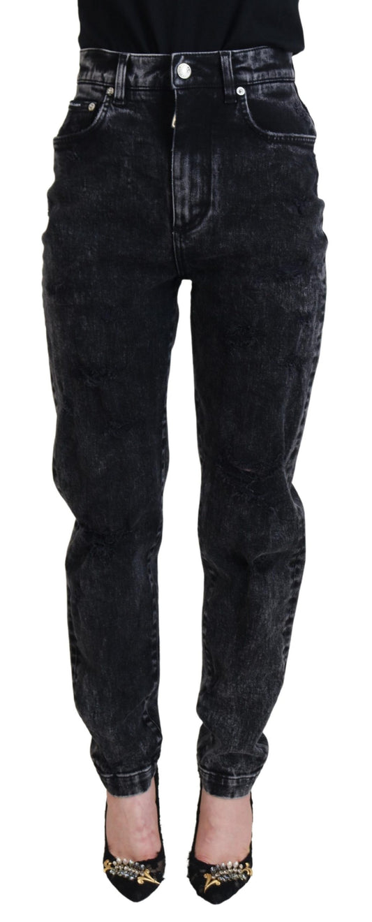 Elegante zwarte denimbroek