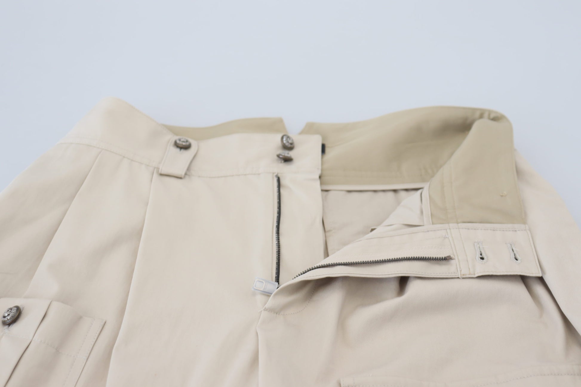 Elegante beige katoenen broek