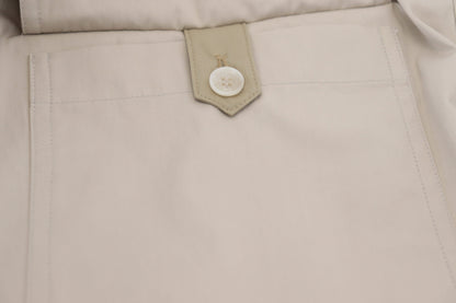 Elegant Beige Cotton Trousers