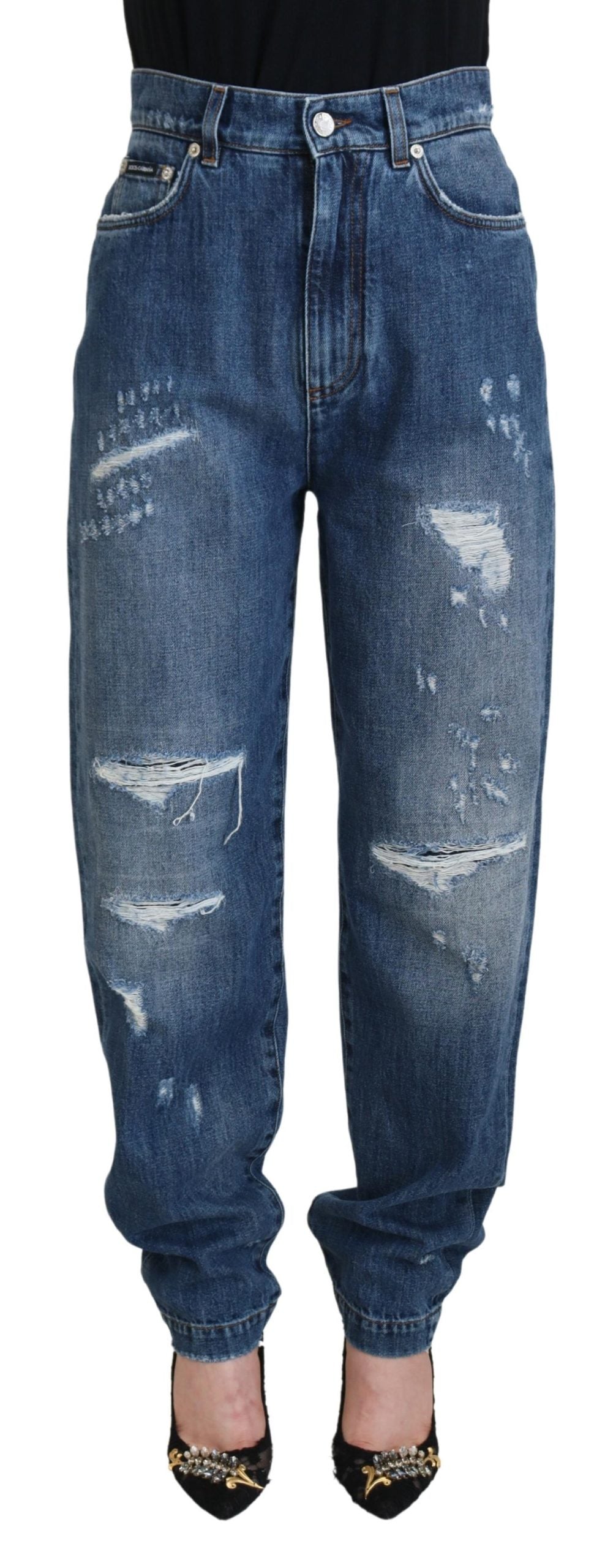 Elegante gescheurde denimjeans