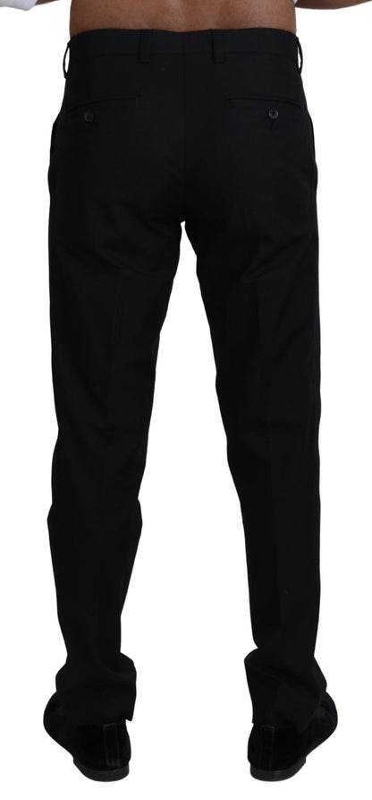 Pantalón elegante de algodón negro