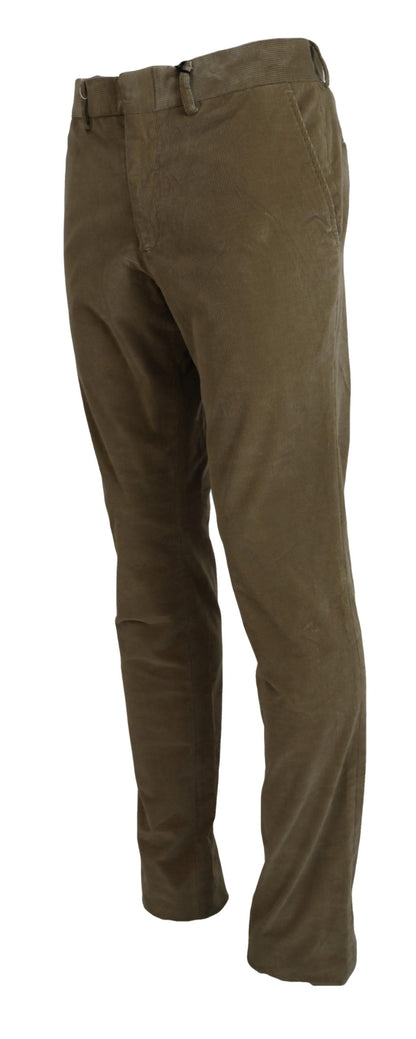 Pantalones casuales marrones elegantes