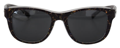 Elegantes gafas de sol de acetato negro para mujer