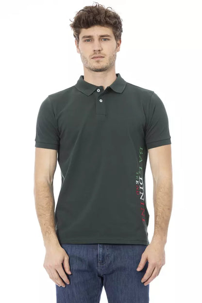 Polo elegante bordado verde