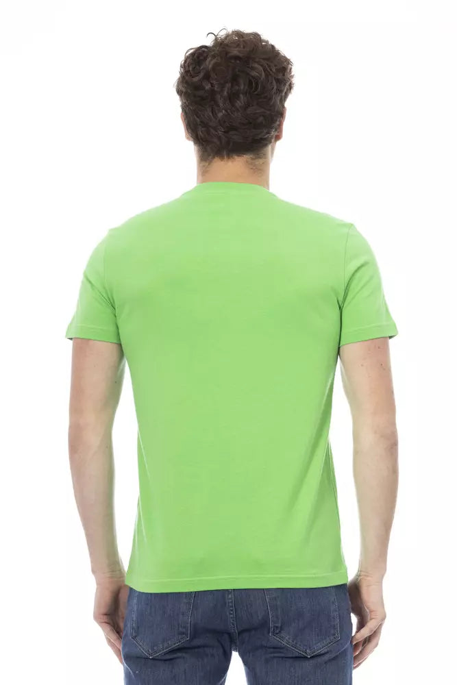 Emerald Envy: chique T-shirt met ronde hals