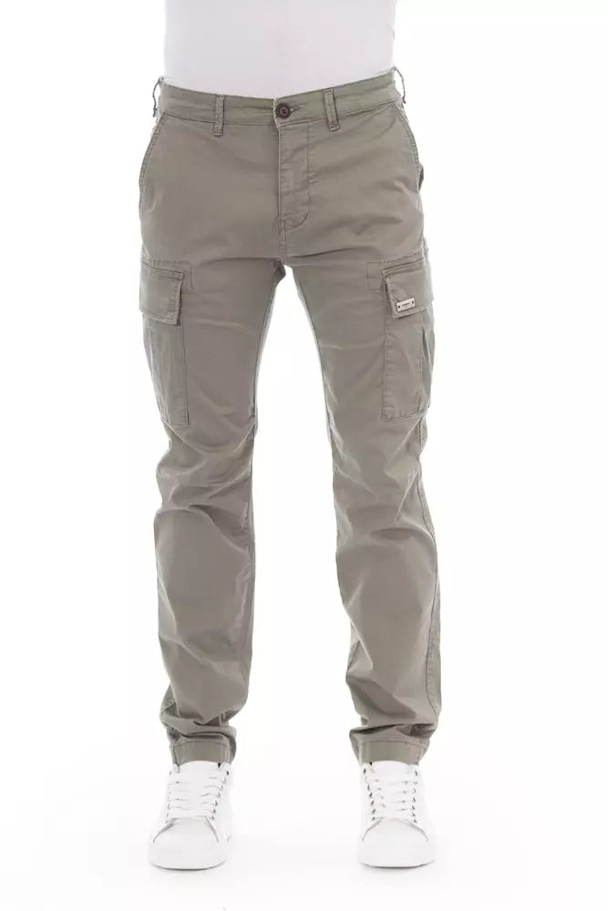 Pantalón cargo beige elegante