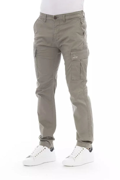 Pantalón cargo beige elegante