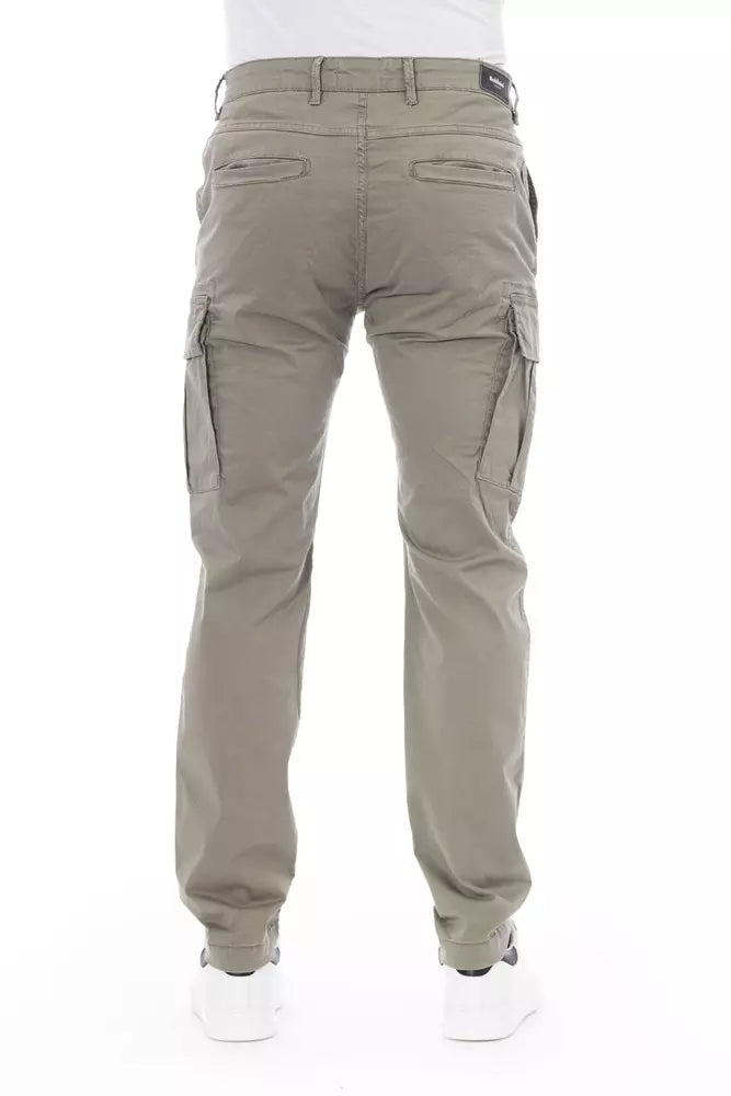 Pantalón cargo beige elegante