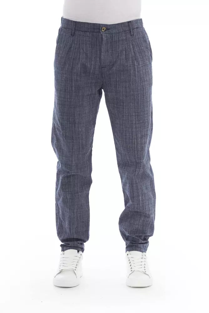 Pantalón chino azul elegante para hombre