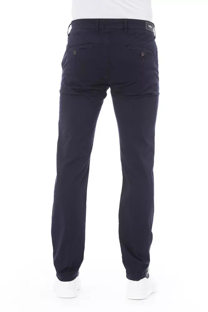 Pantalón chino azul elegante