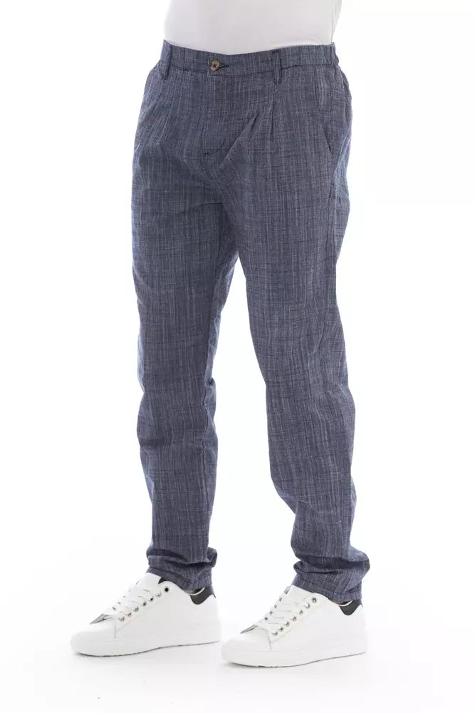 Pantalón chino azul elegante para hombre