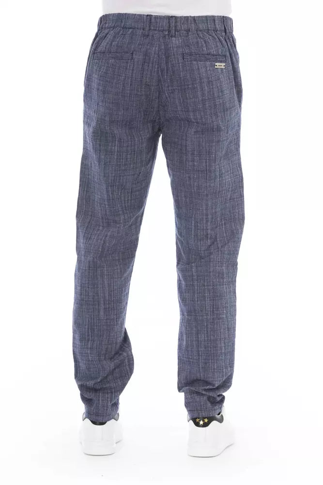 Pantalón chino azul elegante para hombre