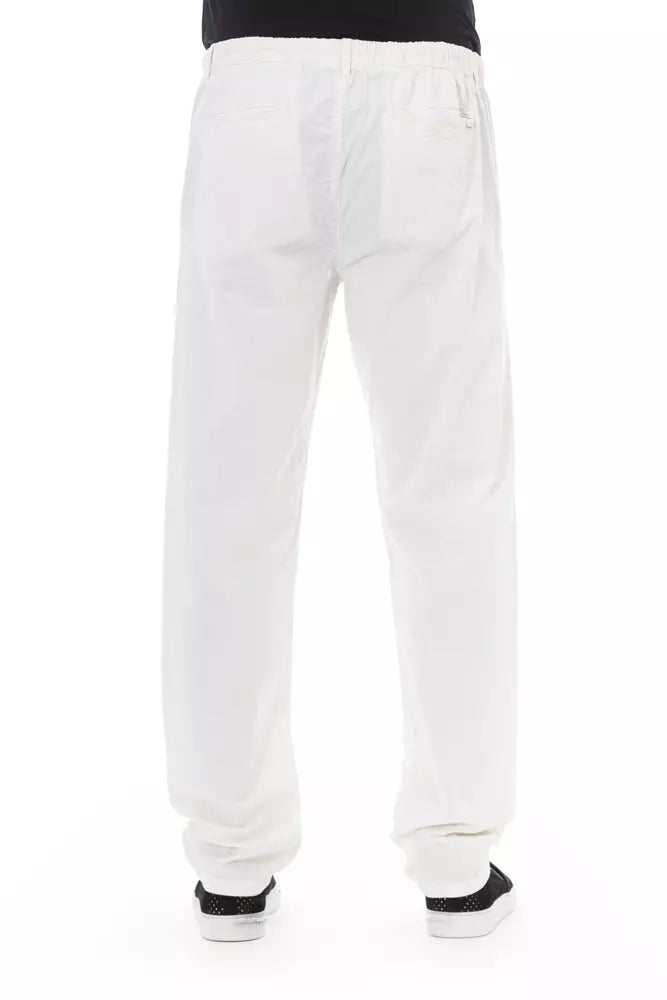 Elegante witte chinobroek voor de moderne man