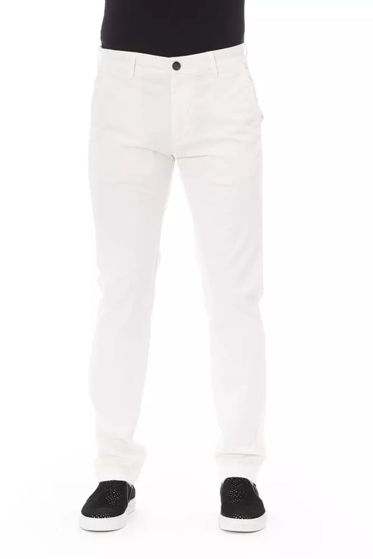 Pantalón chino blanco elegante para hombre