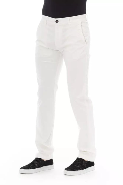 Pantalón chino blanco elegante para hombre